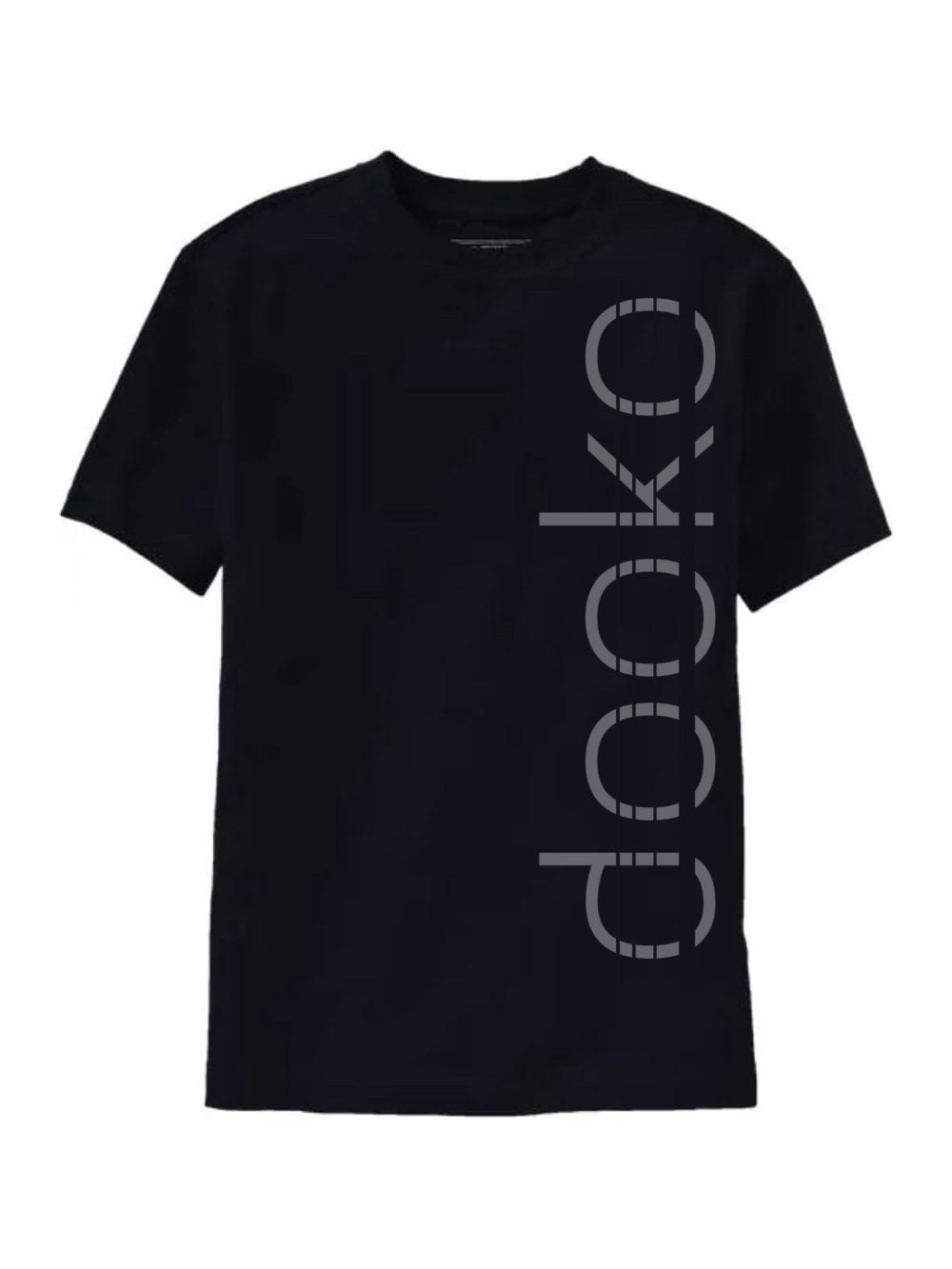 dooko shirt with stripes through logo